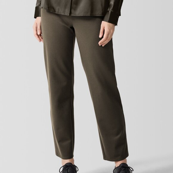Eileen Fisher Washable Flex Ponte Straight Ankle Pant Women's 1X Wren NWT $198 - Picture 2 of 11